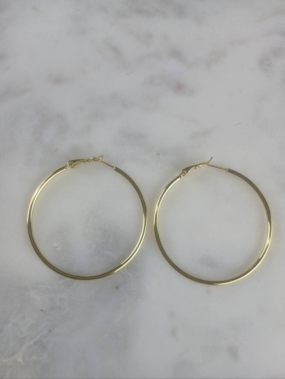 Classic 18k Gold Plated Hoop Earrings